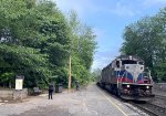 NJT Train # 57 passing Kingsland Station with MNR GP40FH-2 as power